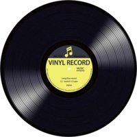 objects & vinyl record free transparent png image.