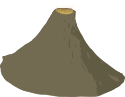 Volcano&nature png image