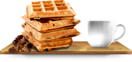 food & waffle free transparent png image.