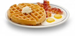 food & Waffle free transparent png image.