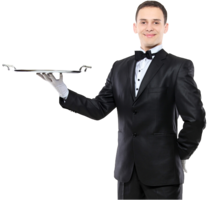 people & waiter free transparent png image.