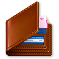 clothing & Wallets free transparent png image.