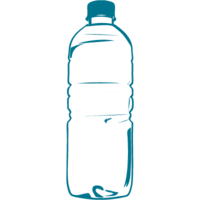 food & Water bottle free transparent png image.