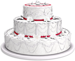 food & Wedding cake free transparent png image.