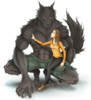 fantasy & Werewolf free transparent png image.