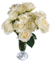 flowers & White roses free transparent png image.