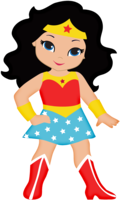 heroes & Wonder Woman free transparent png image.