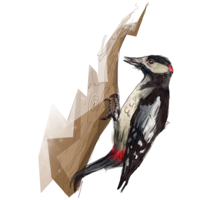 animals & woodpecker free transparent png image.