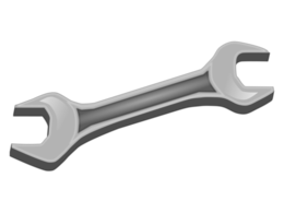 technic & Wrench spanner free transparent png image.