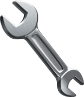 technic & Wrench spanner free transparent png image.