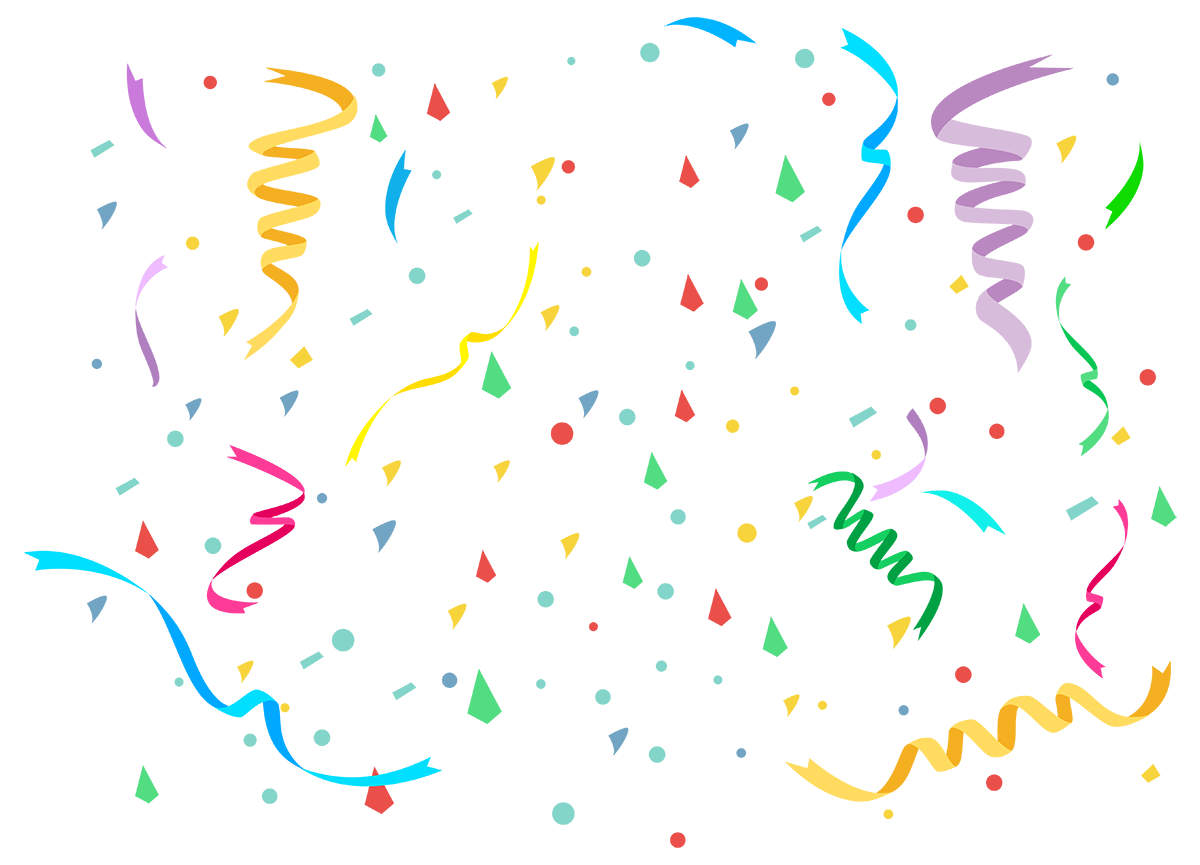 Colorful Confetti PNG Transparent Images Free Download